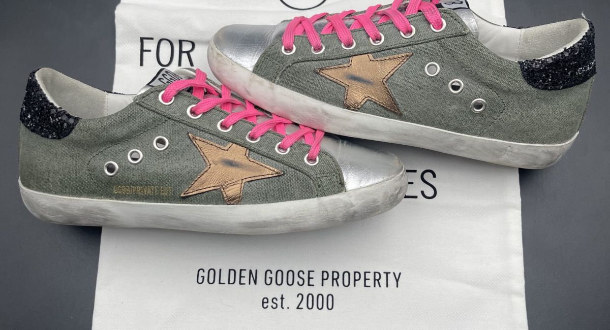 Golden Goose Super Star Kaki Lacet Rose 37