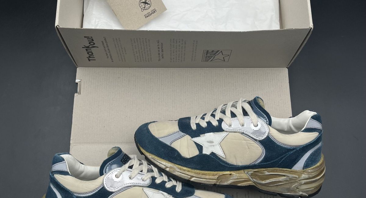 Golden Goose Dad star bleu/blanche 38