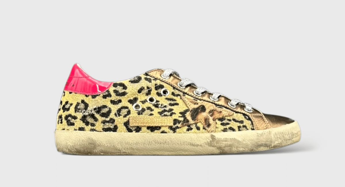 9631 Golden Goose Superstar Léopard/Cuivre/Rouge 38