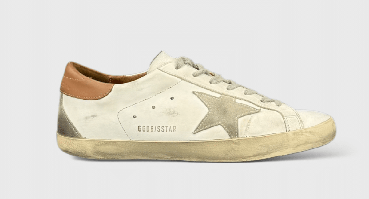 0000000818 Golden Goose Super Star Blanc/Marron 42