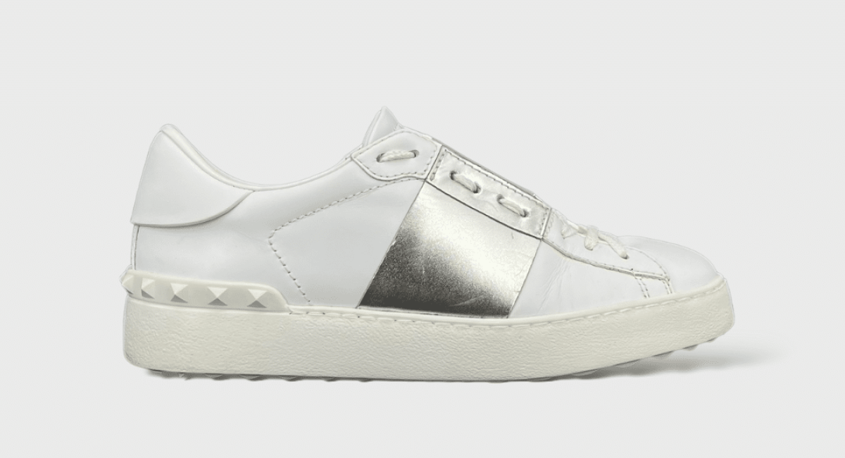 Valentino Open blanche/argenté 38