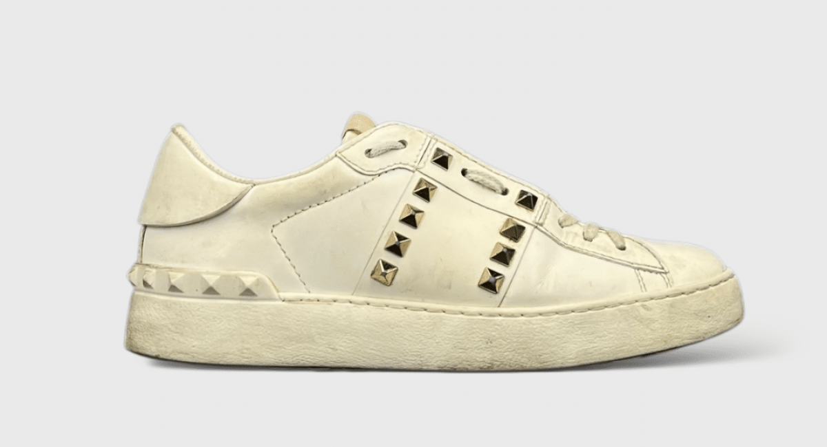 10240 Valentino Rockstud Blanc/Doré 36