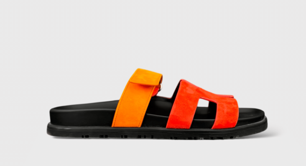 hermès chypre orange/rouge 37