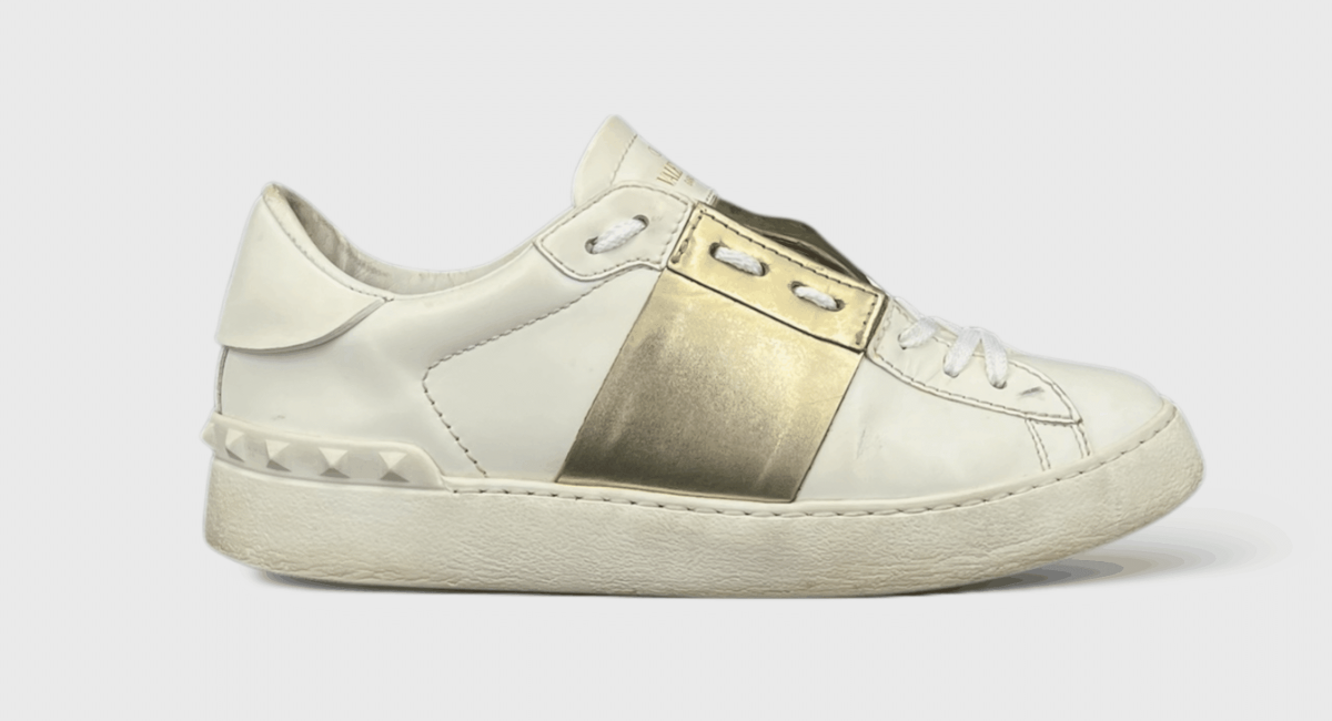 0000000146 Valentino Rockstud Blanc/Or 37