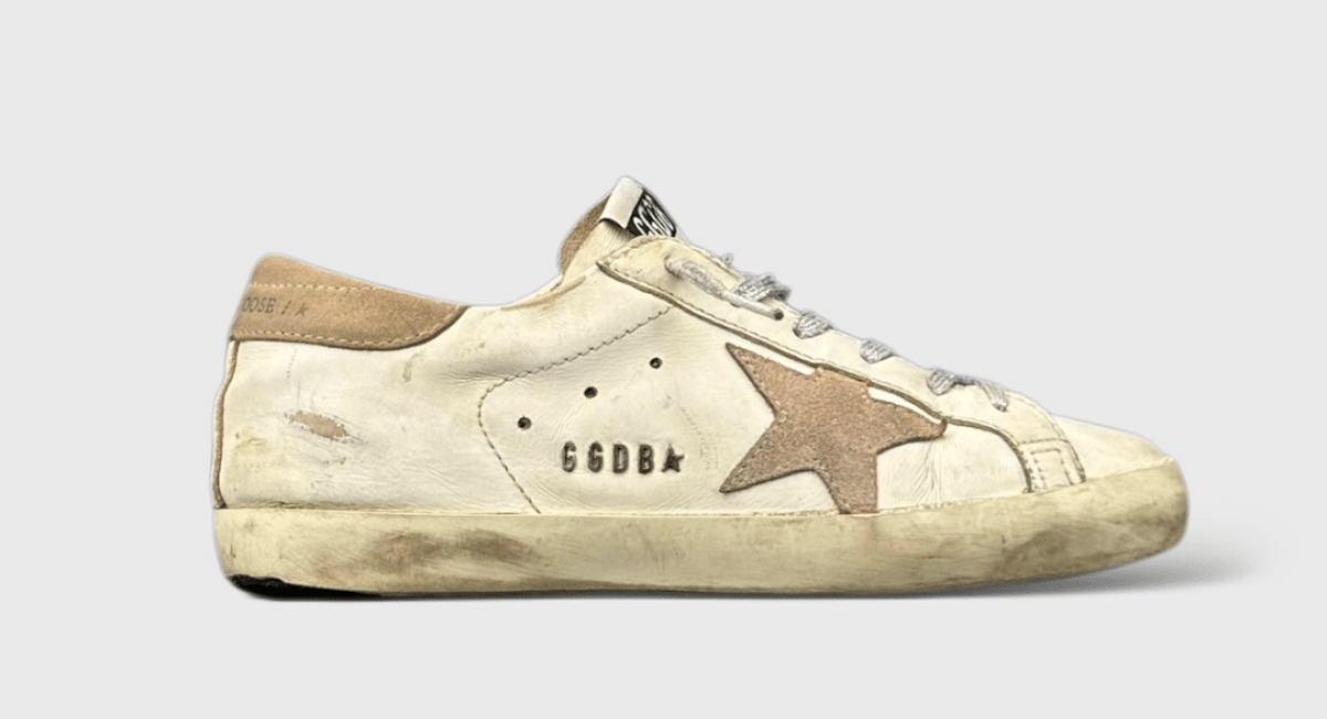 0000000653 Golden Goose Super Star Blanc/Marron 37