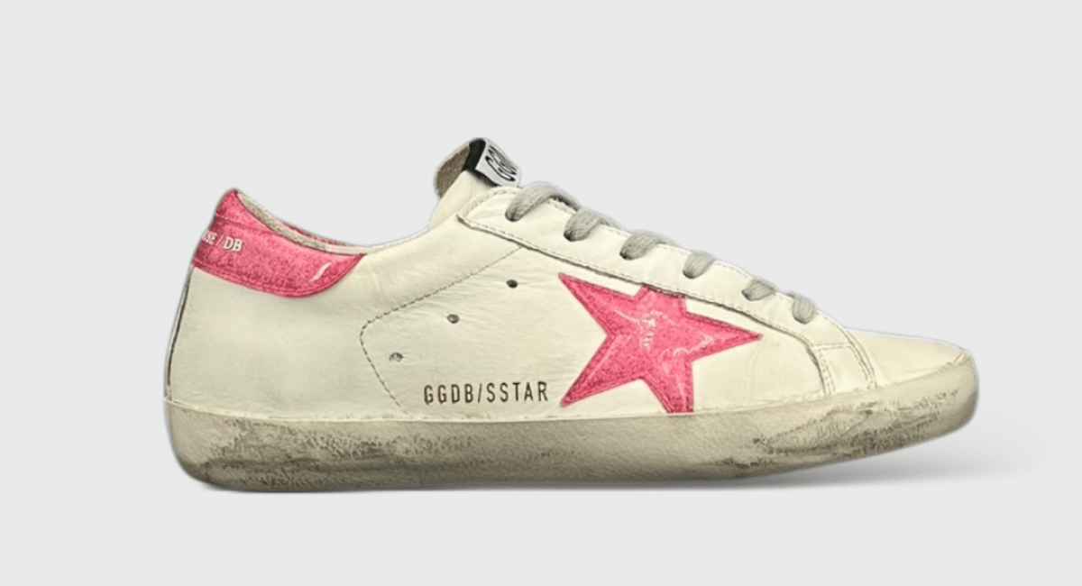 0000000366 Golden Goose Super Star Blanc/Rose 36