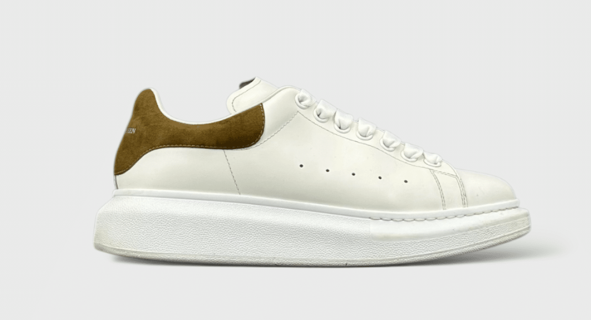 0000000187 Alexander Mcqueen Oversize Blanc/Kaki 41