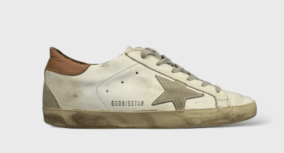0000000035 Golden Goose Super Star Blanc/Marron 38