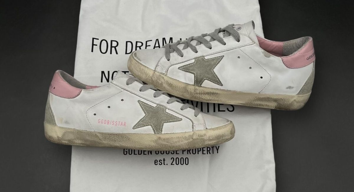 Golden goose SuperStar Blanc/Rose/gris 38