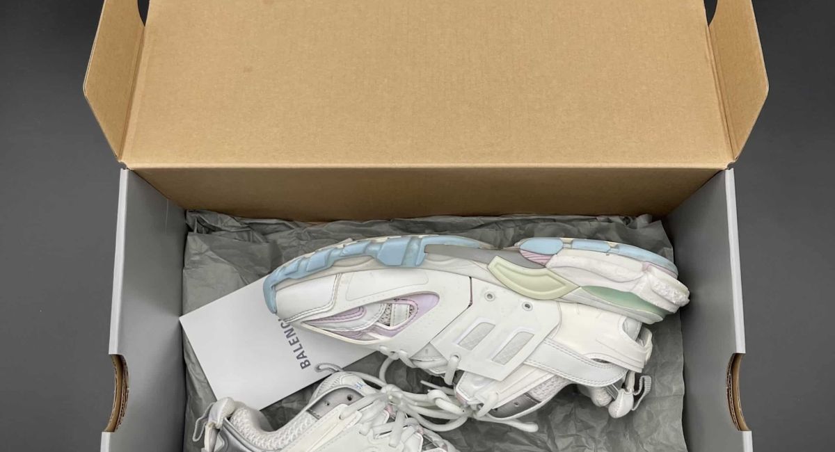 Balenciaga Track blanche/bleu/rose 37