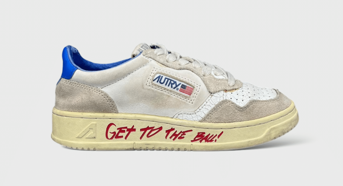 Autry Basket Blanc/Bleu 36