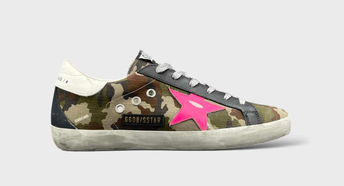 Golden Goose Superstar kaki militaire/rose 38