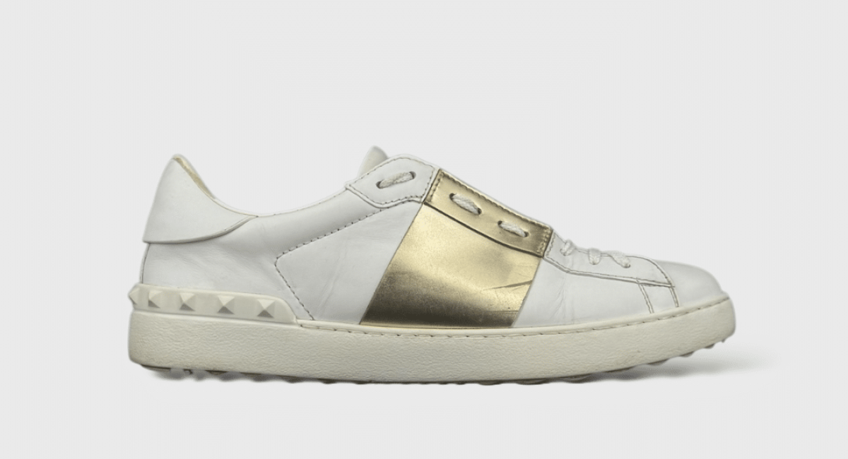 0000000622 Valentino Open Blanc/or 43,5