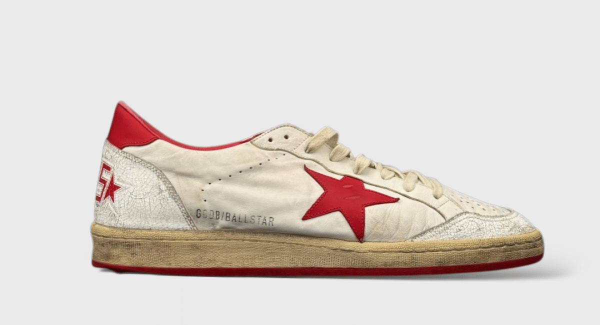 0000000873 Golden Goose Ball Star Blanc/Rouge 45