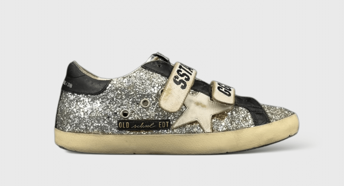9171 Golden Goose Old School Noir/Paillettes/argent 37