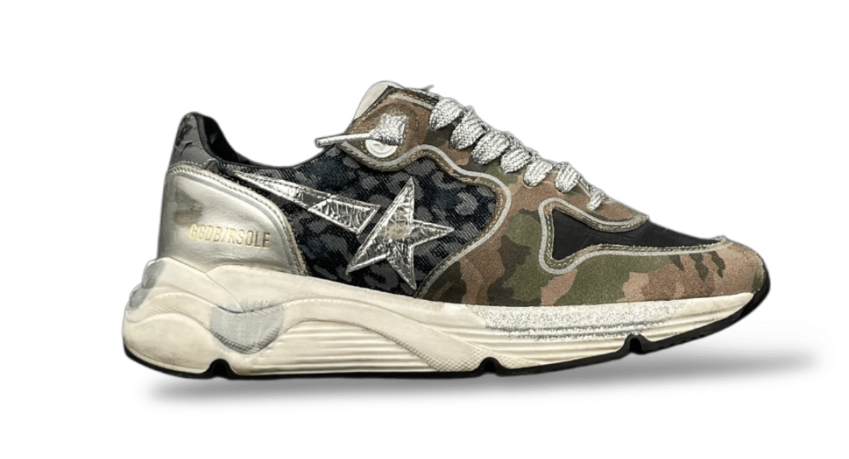 0000001260 Golden Goose Running Kaki/Léopard 35