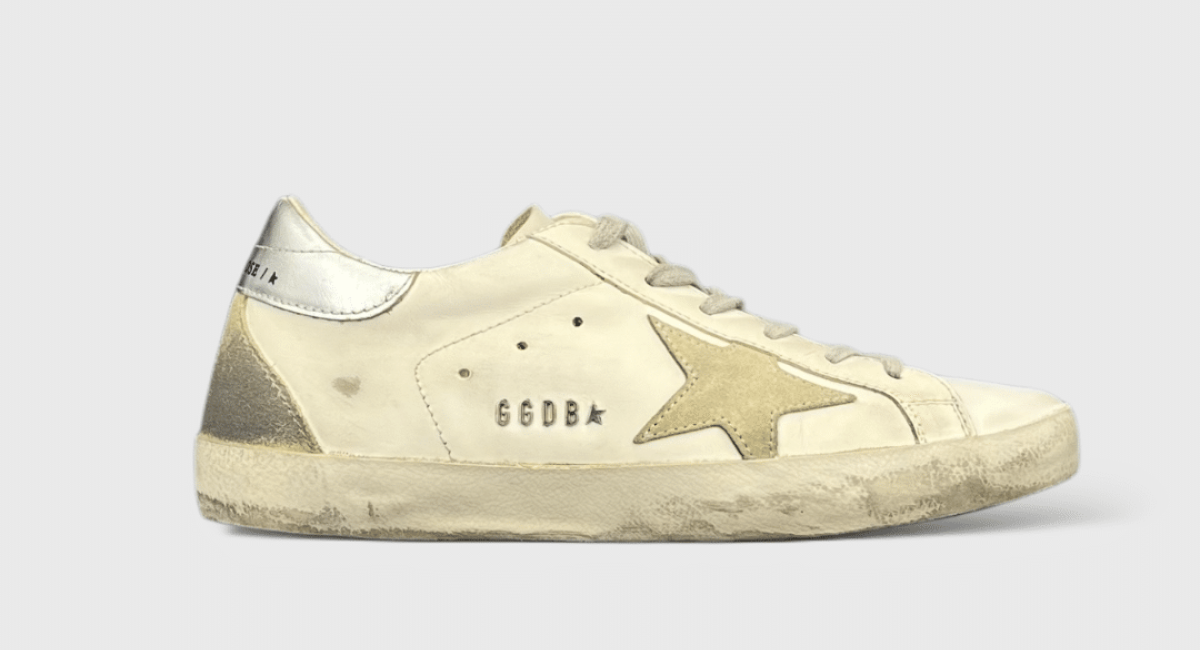 0000000615 Golden Goose Super Star Blanc/argent 36