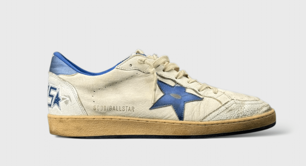 0000000487 Golden Goose Ball Star Blanc/Bleu 43