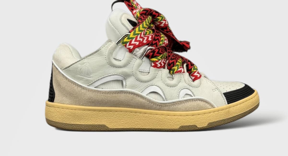 0000000417 Lanvin Curb Blanc/Rouge/Vert/Jaune 43