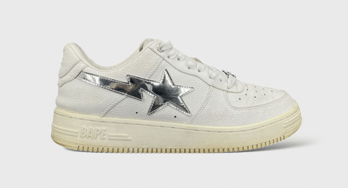0000000458 Bape sta blanc/argent 41