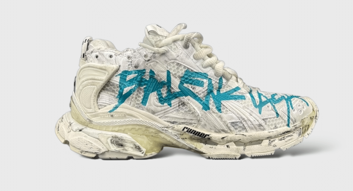 0000000201 Balenciaga Runner Blanc/Bleu 39