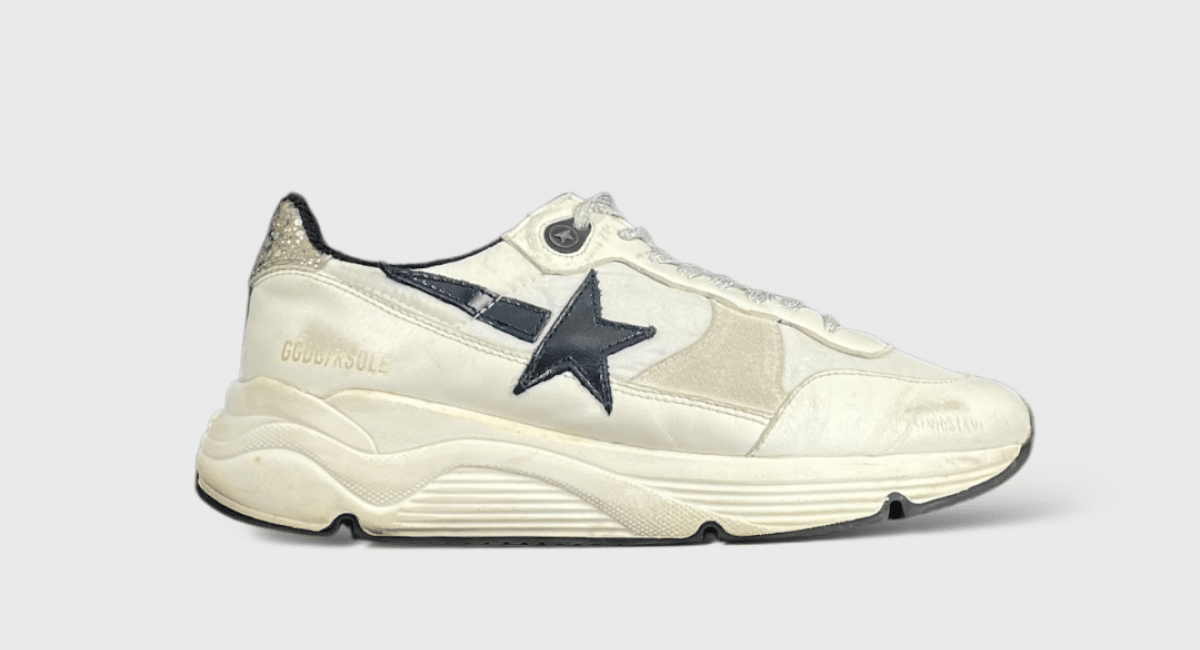 9522 Golden Goose Running Blanc/Paillette/Noir 37