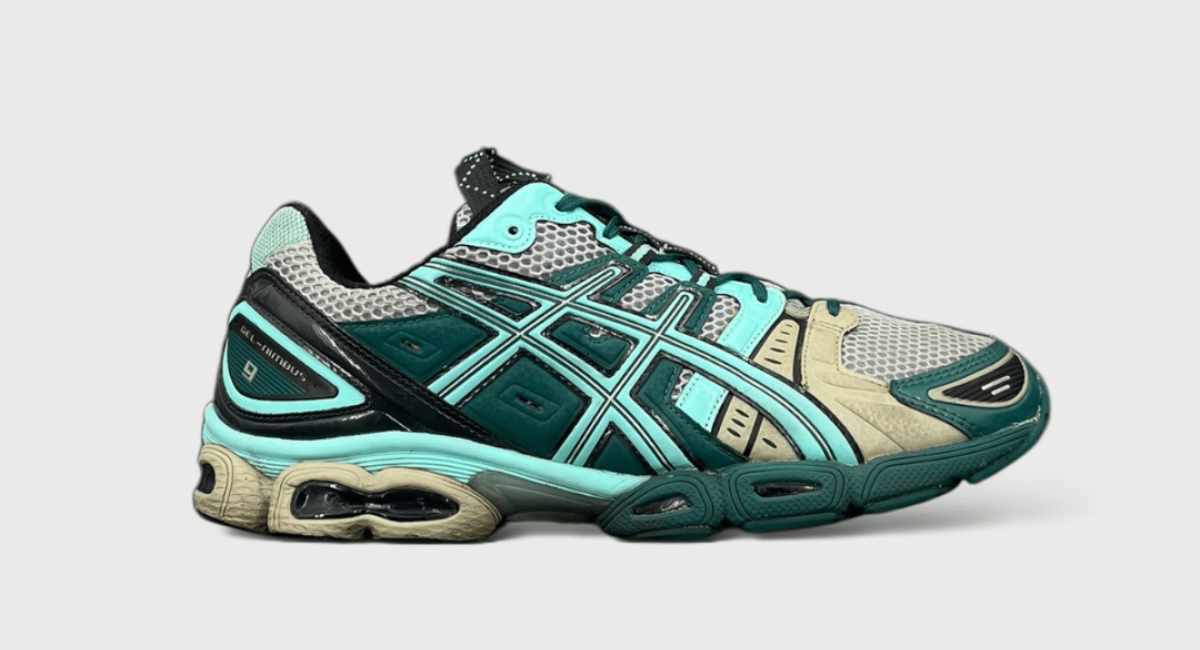 0000000510 Asics gel-nimbus 9 Vert/Bleu/kaki 46
