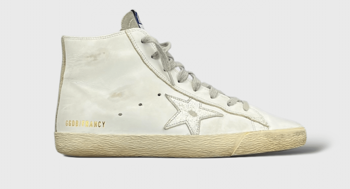 0000000432 Golden Goose Francy Blanc/Argent 38