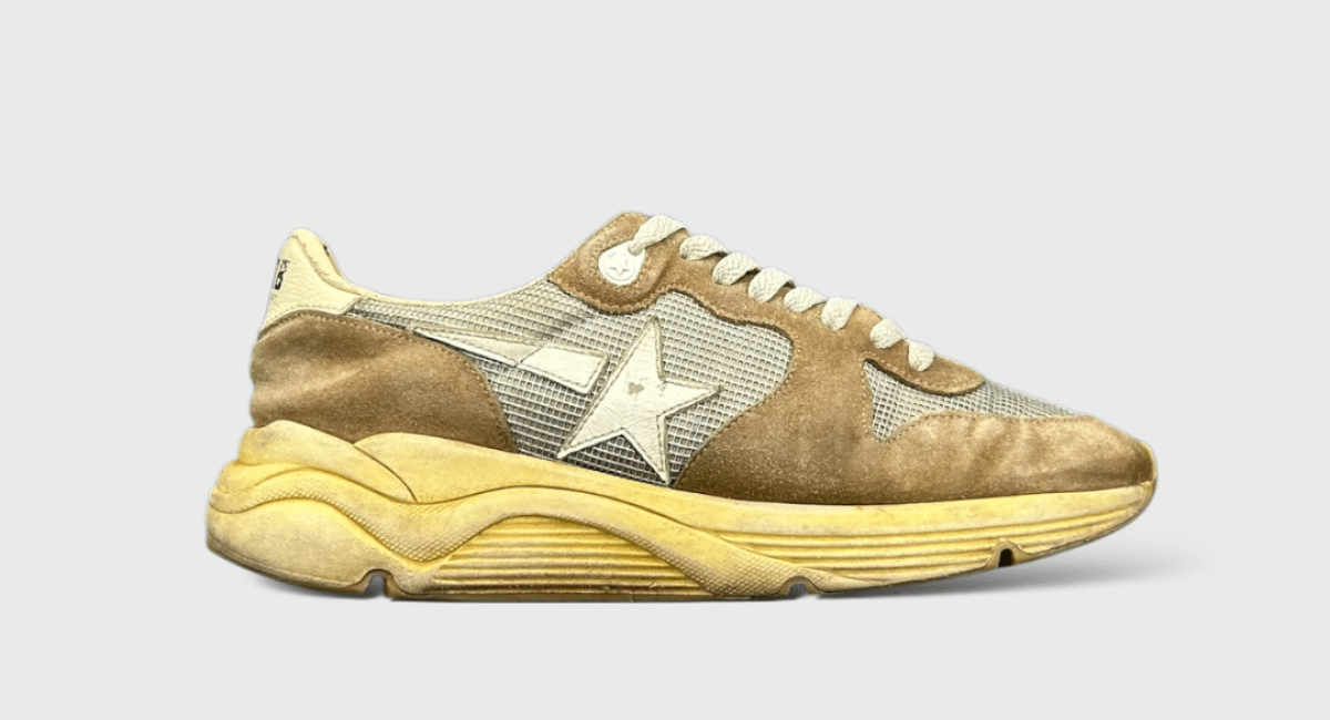 0000000448 Golden Goose Running Marron/Toile/Beige 41