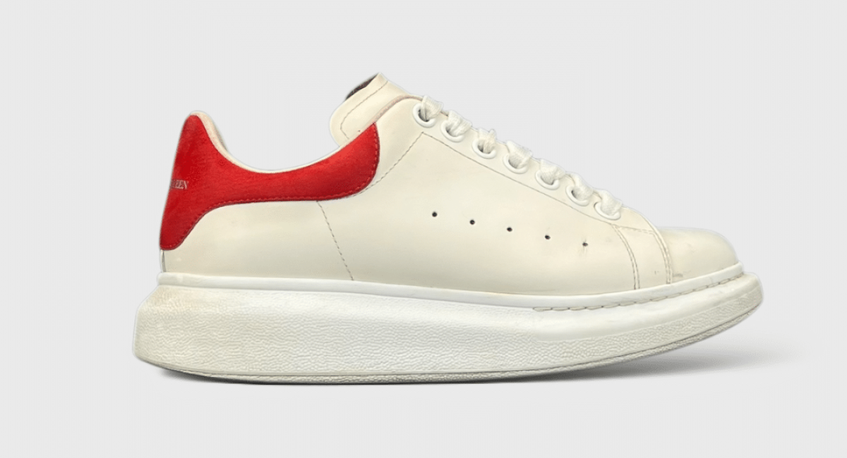 10180 Alexander Mcqueen Oversize Blanc/Rouge 37