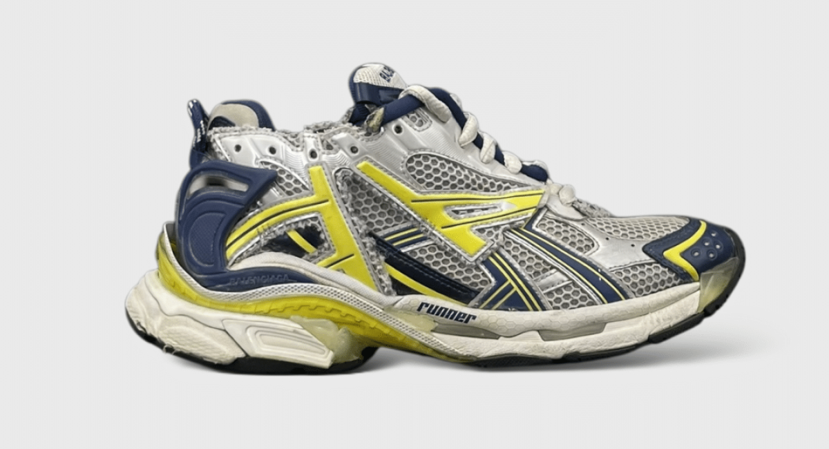 0000000068 Balenciaga Runner Blanc/Bleu/Jaune 41