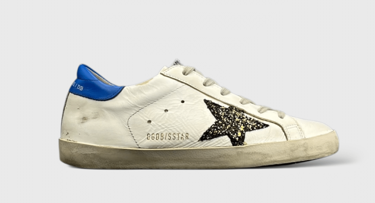 0000000614 Golden Goose Super Star Blanc/Bleu 37