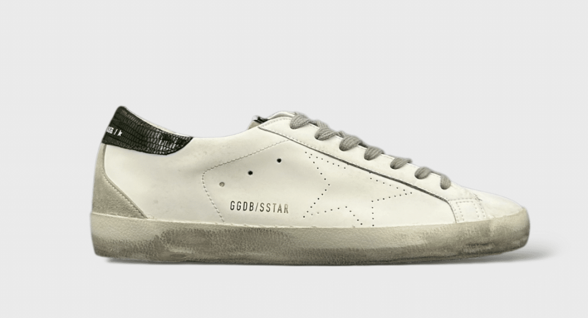 0000000027 Golden Goose Super Star Blanc/Vert 41