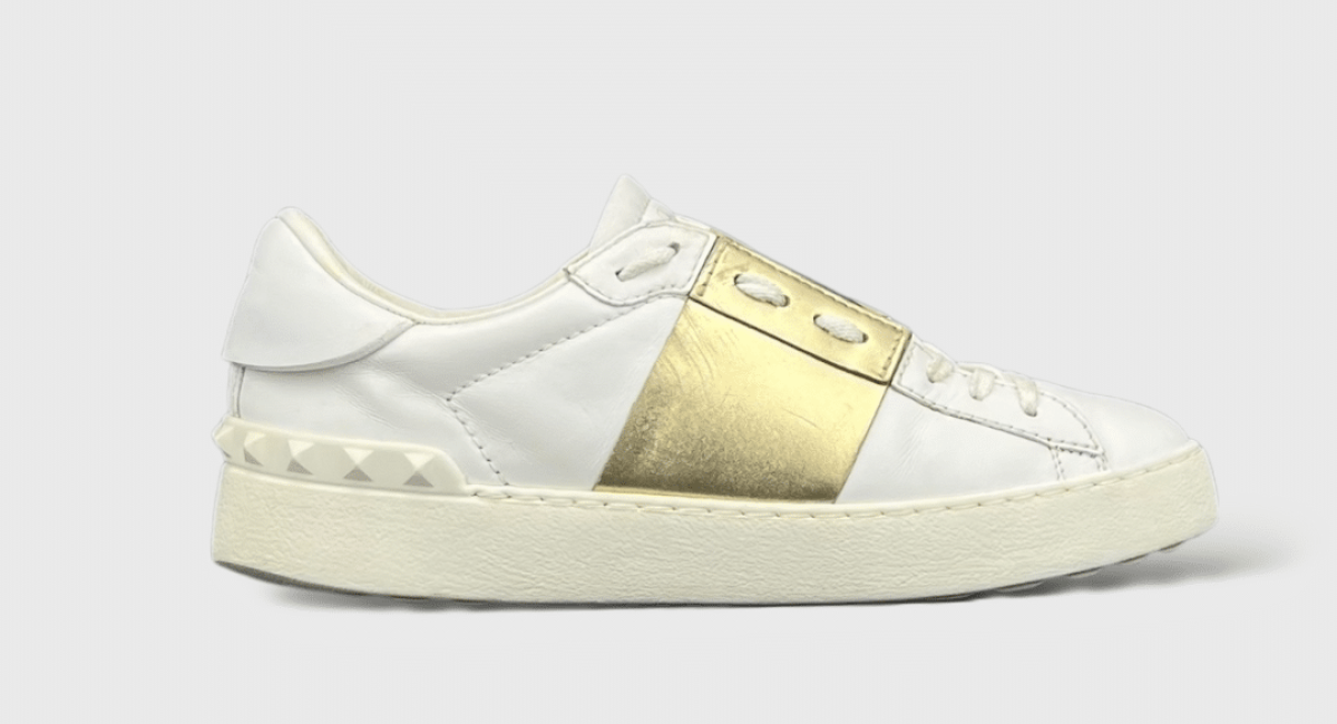 0000000382 Valentino Open Blanc/or 37