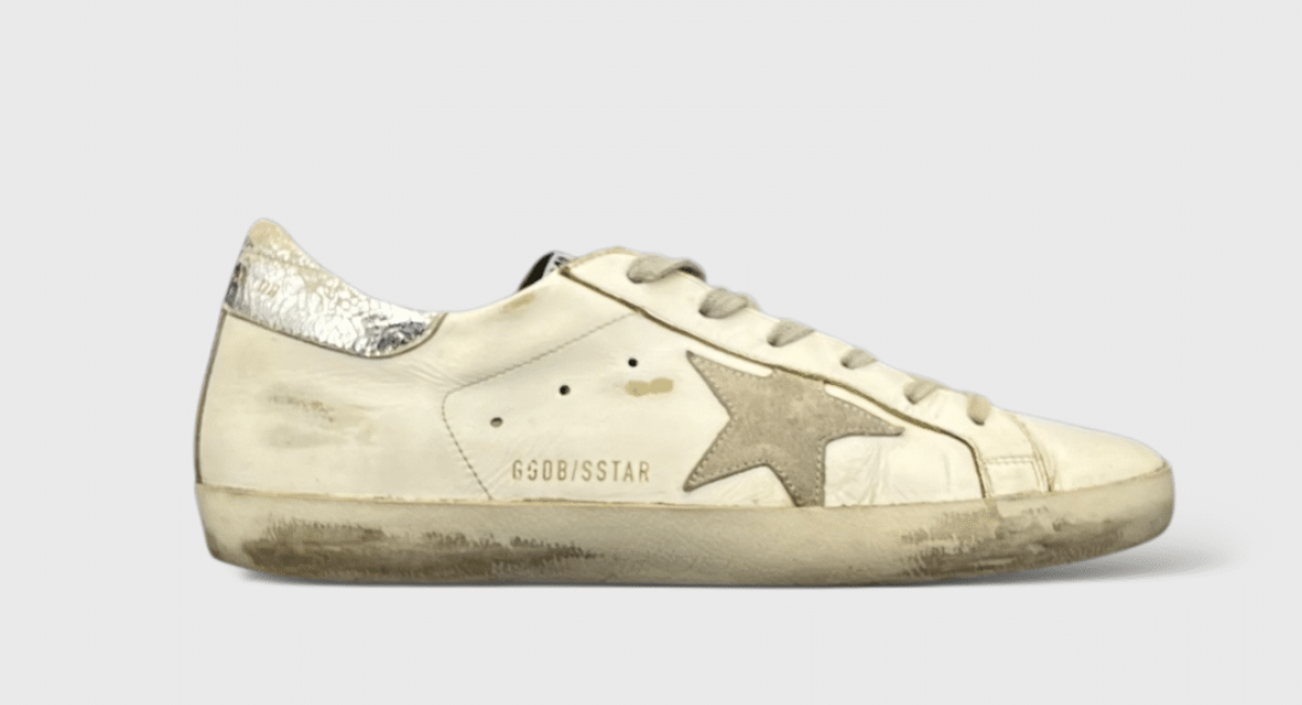 10628 Golden Goose Super Star Blanc/Argent 39