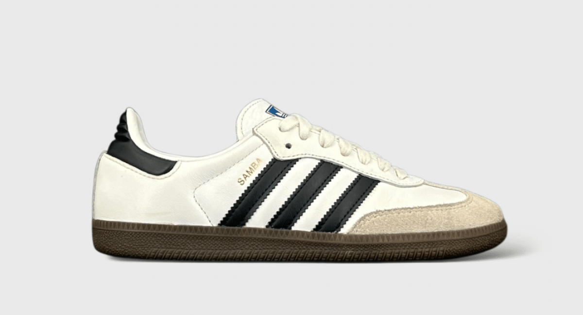 9037 Adidas Samba Blanc/Noir 37,5