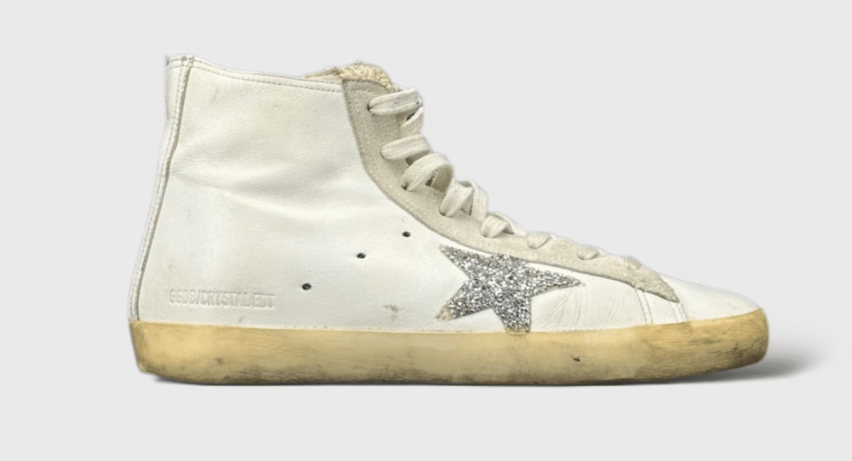 10040 Golden Goose Francy blanc/argent 37