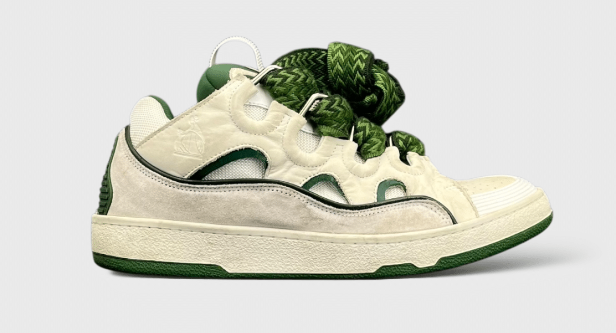 0000000471 Lanvin Curb Blanc/Vert 43