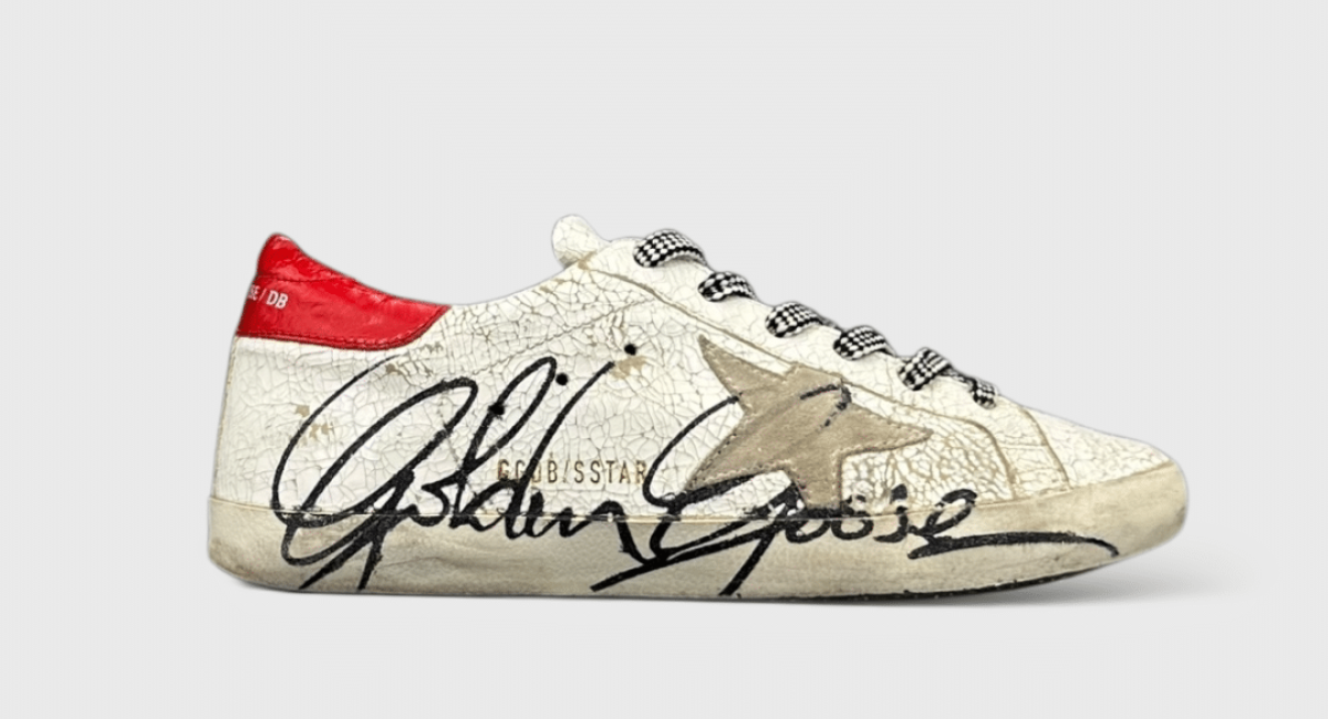 0000000676 Golden Goose Super Star Blanc/Rouge 37