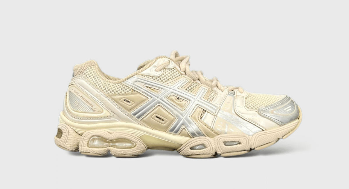 0000000452 Asics gel-nimbus 9 Beige/Argenté 40