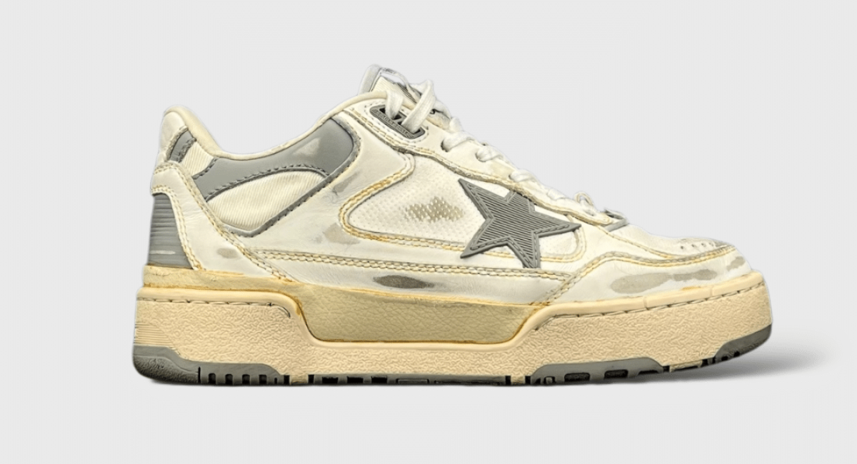 0000000595 Golden Goose Forty-two Blanc/Beige/Gris 38