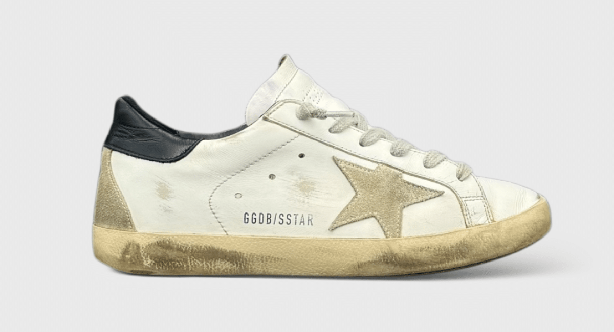 0000000325 Golden Goose Super Star Blanc/Bleu 36