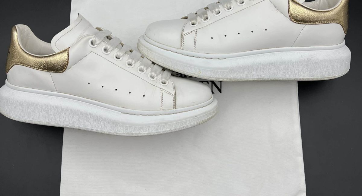 Alexander Mcqueen Oversize blanche/or 40