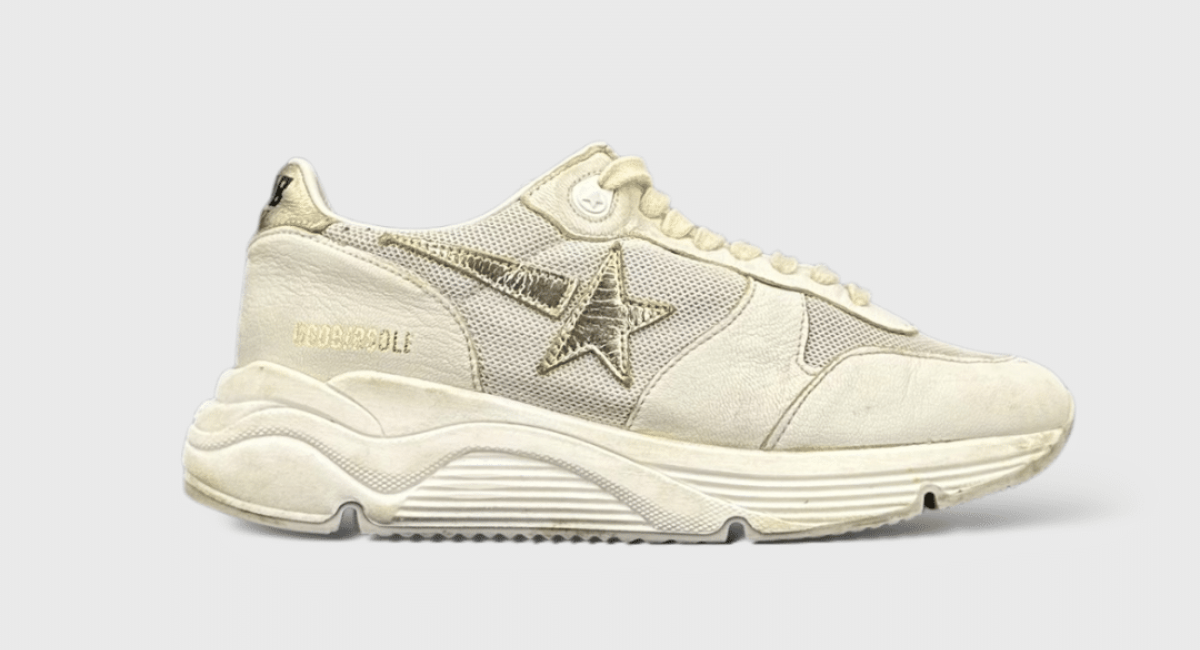 10394 Golden Goose Running Blanc/Or 37