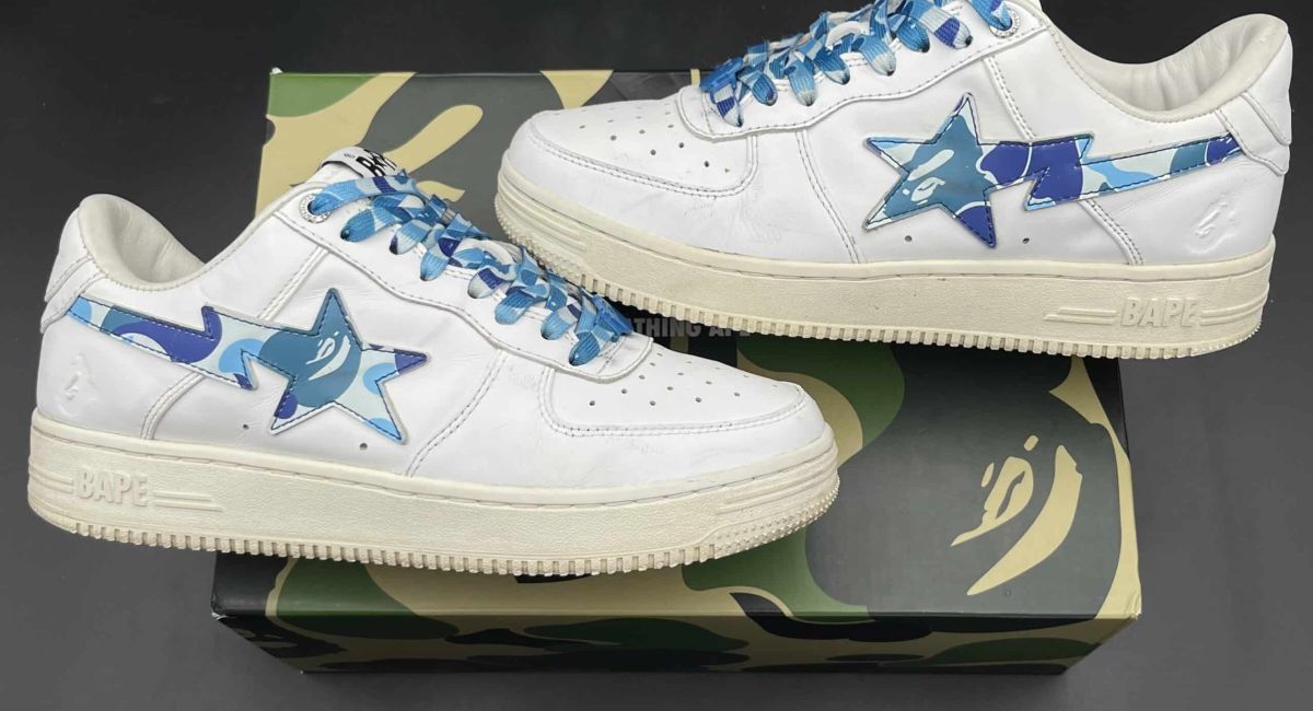 bape sta blanc/bleu 43
