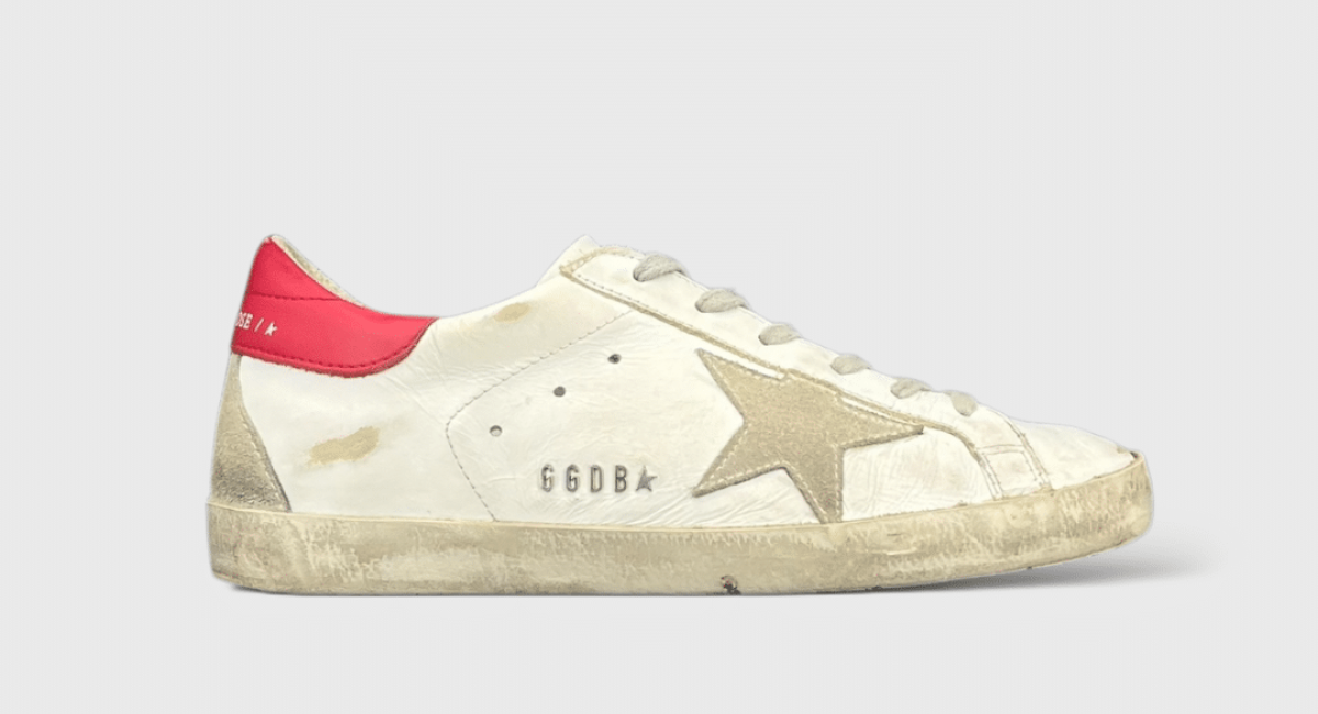 9831 Golden Goose Superstar Blanc/Rouge 37