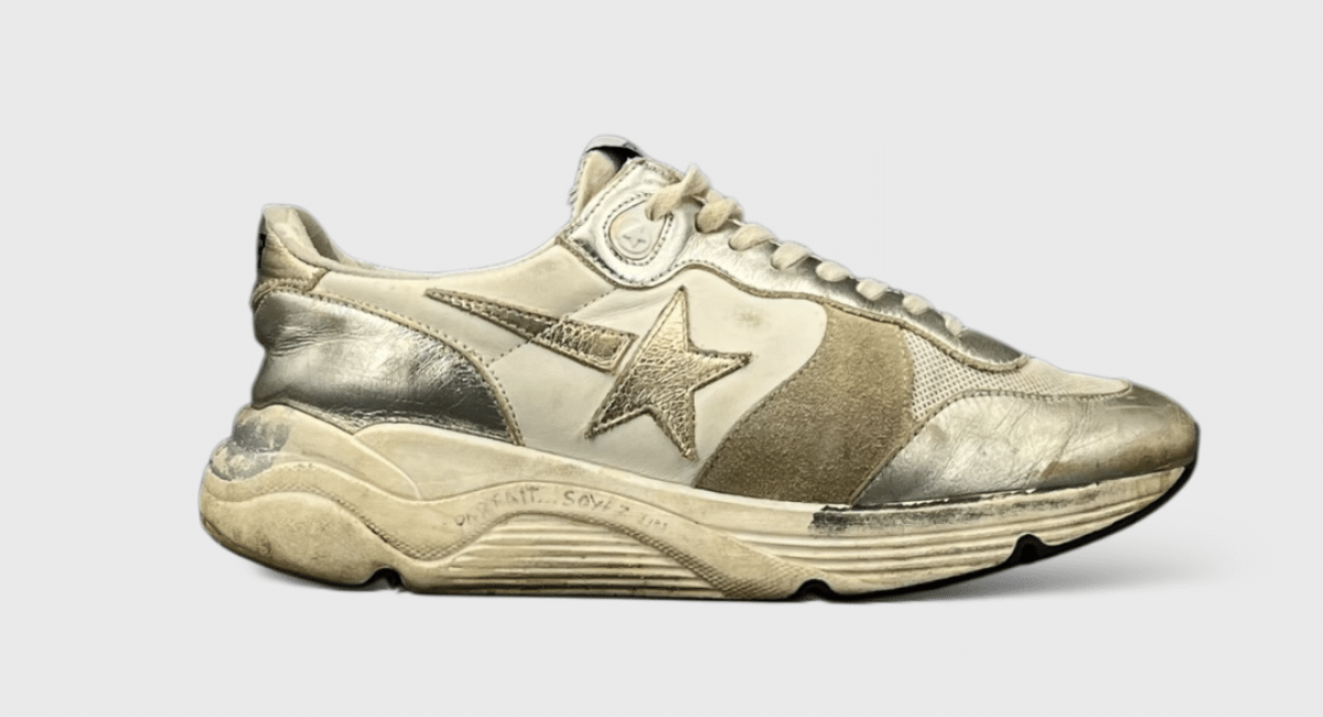 0000000373 Golden Goose Running Blanc/or/Beige 37