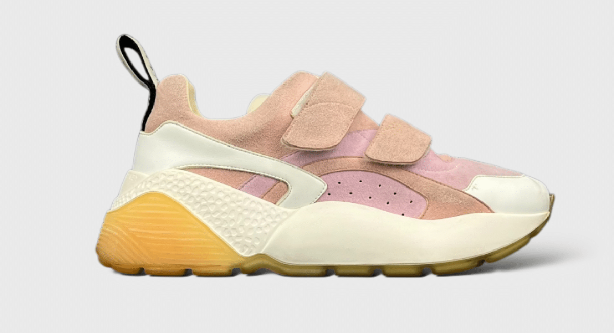 0000000525 Stella McCartney Basket Rose/blanc/beige 37