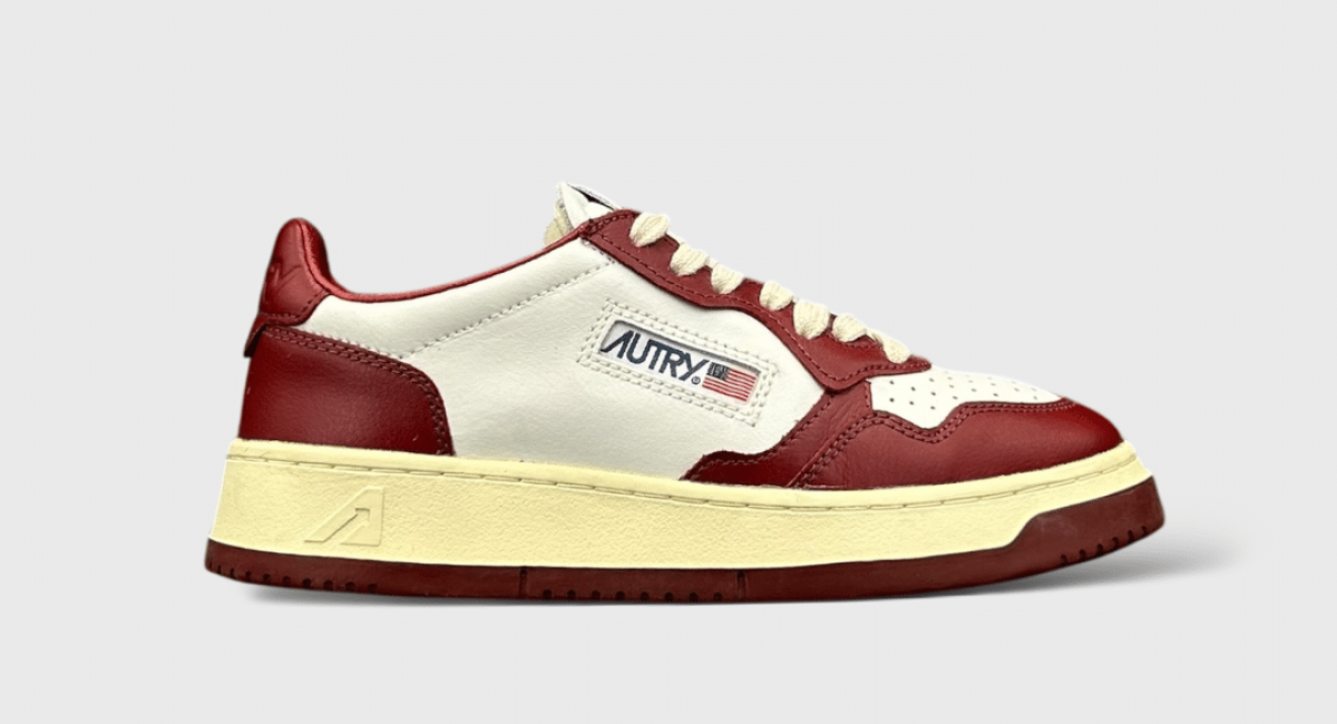 8741 Autry Medallist Blanc/Rouge Bordeau 36