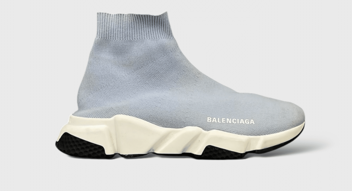 8657 Balenciaga Speed Trainer Gris/Blanc/Noir 39